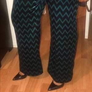 Worthington Soft Palazzo Pants Cambridge Chevron
